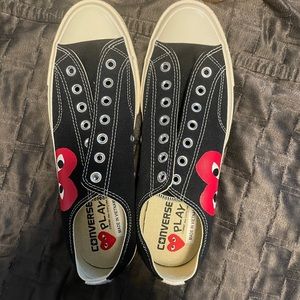 Comme des Garcons Converse Play mens shoes size ten.